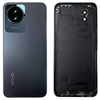 Задня кришка Vivo Y02 (сіра оригінал Китай зі склом камери)