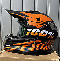Мотошолом (мотошлем) кросовий ендуро KTM MATT + Окуляри в ПОДАРУНОК