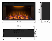 Електрокамін з обігрівом Royal Goodfire 33W LED зі звуком, фото 4