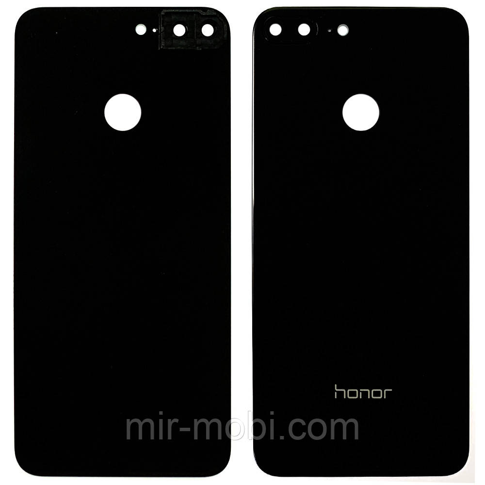 Задня кришка Huawei Honor 9 Lite LLD-L31 (чорна оригінал Китай зі склом камери)