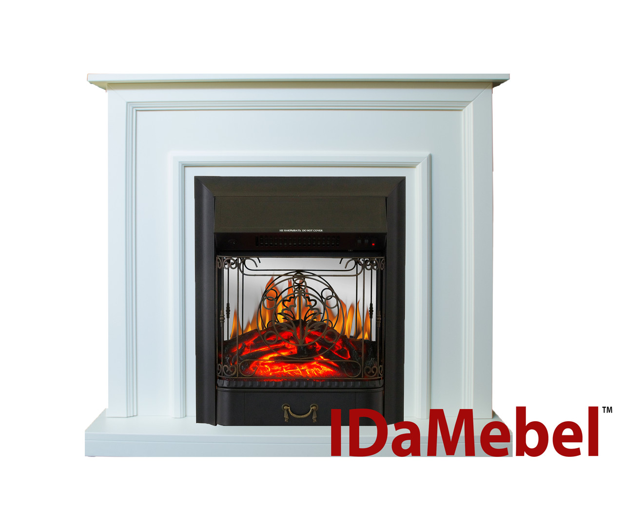Камінокомплект IDaMebel Adele Білий Majestic Black
