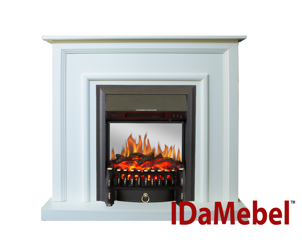 Камінокомплект IDaMebel Adele Білий Fobos Black
