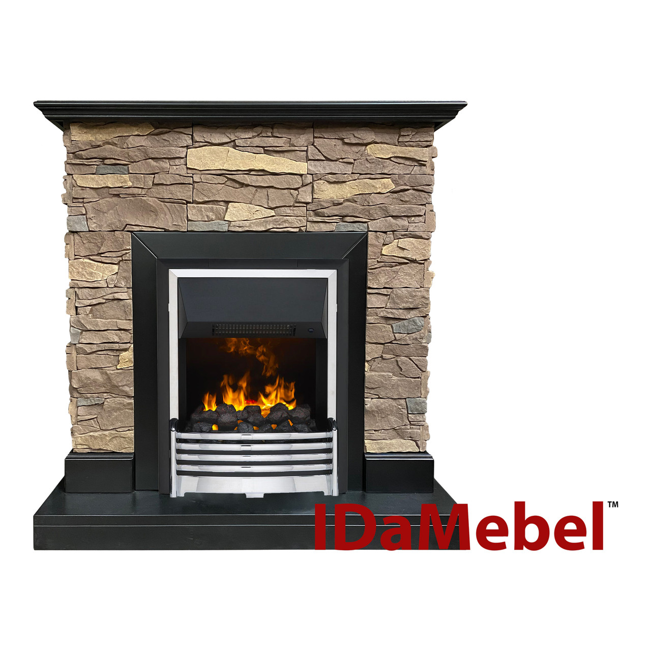 Камінокомплект IDaMebel Gemma Brown Flagstaff