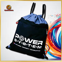 Рюкзак спортивний / Сумка на тренування Power System PS-7011 Gym Sack Alpha Blak/Grey