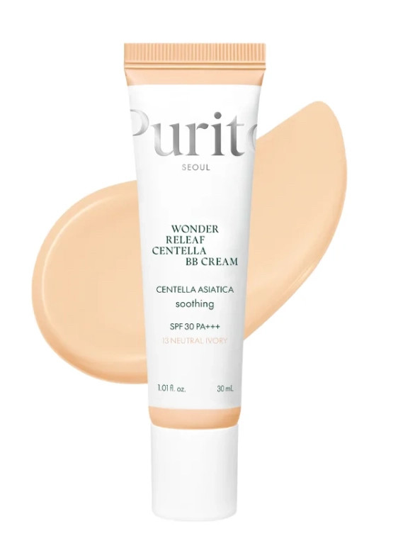 ВВ-крем з екстрактом центели — PURITO Seoul Wonder Releaf Centella BB Cream, No13 Neutral Ivory, 30 мл