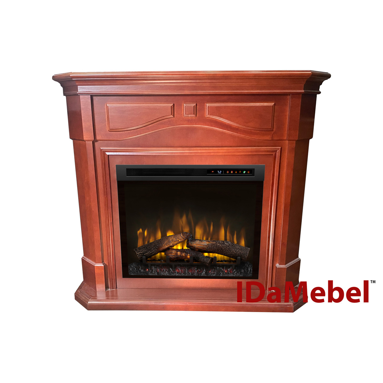 Камінокомплект IDaMebel Chicago XHD28 коричнево-червоний