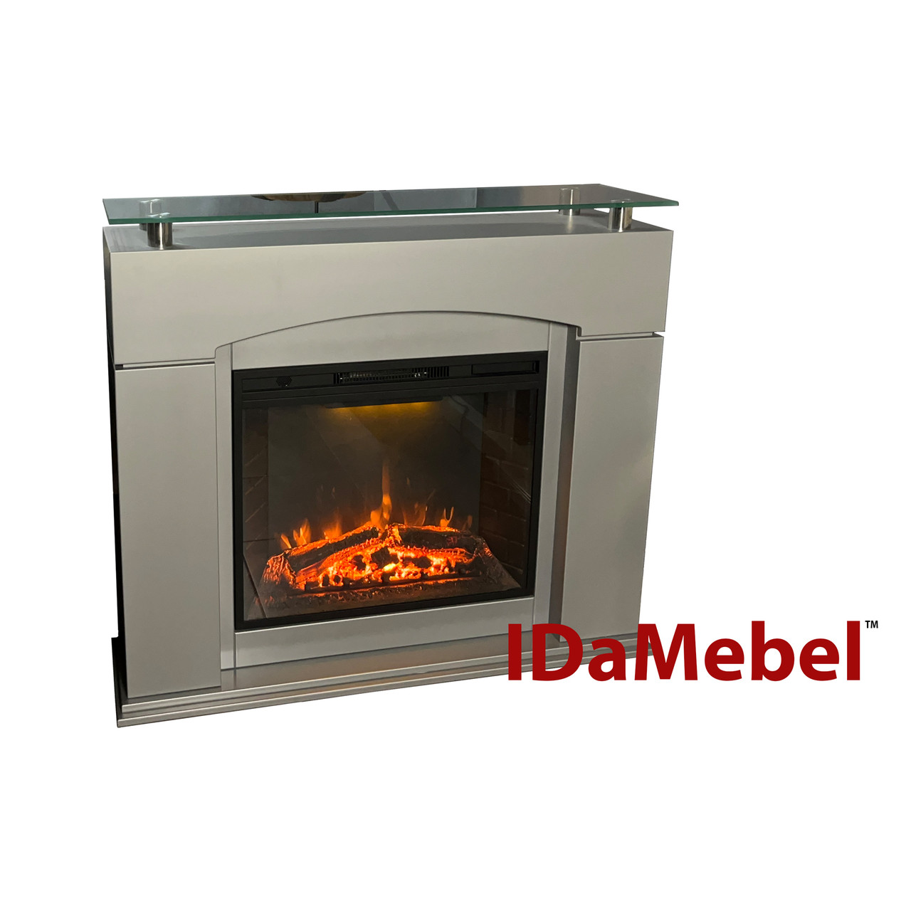 Камінокомплект IDaMebel Laguna сірий Goodfire 28