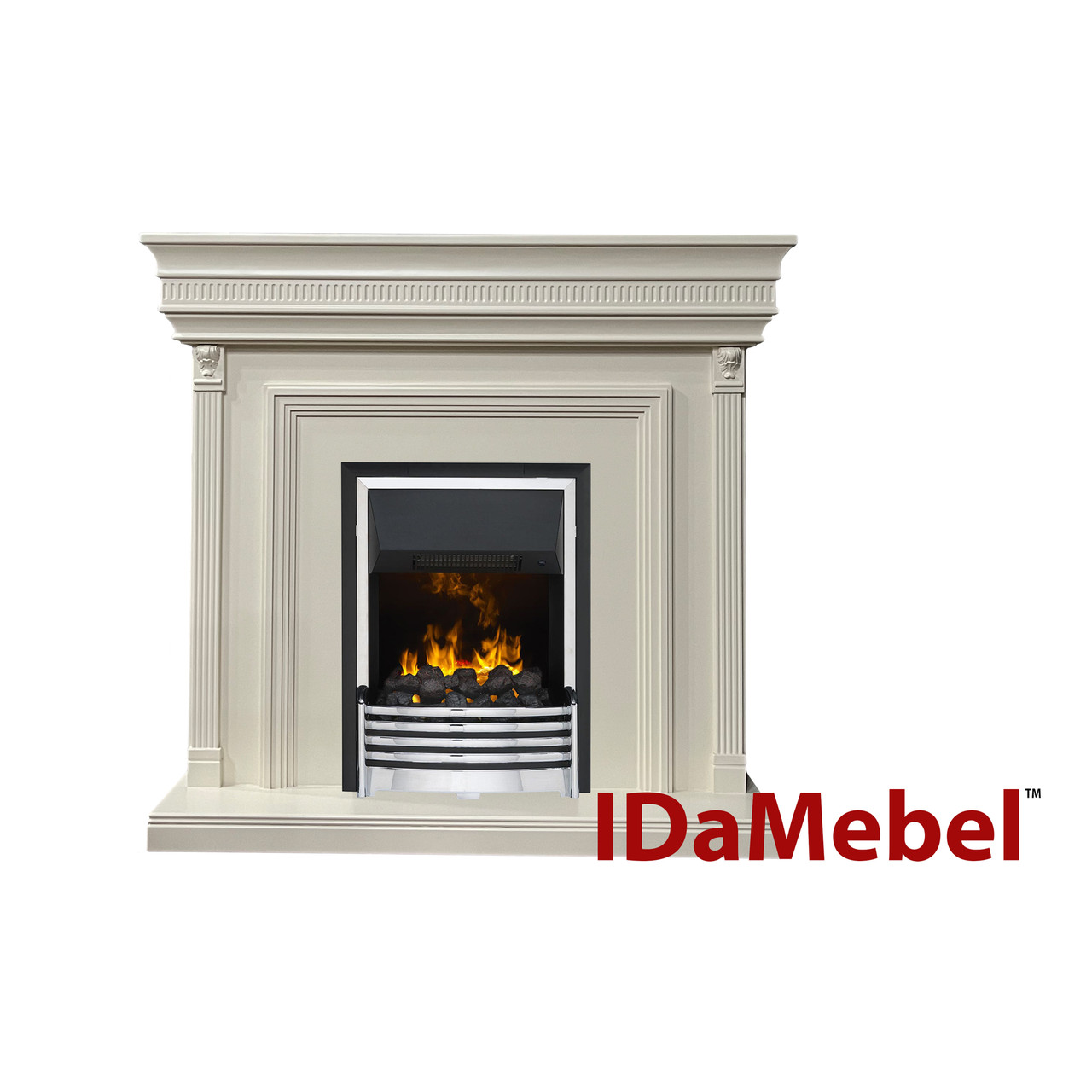 Камінокомплект IDaMebel Beethoven білий Flagstaff