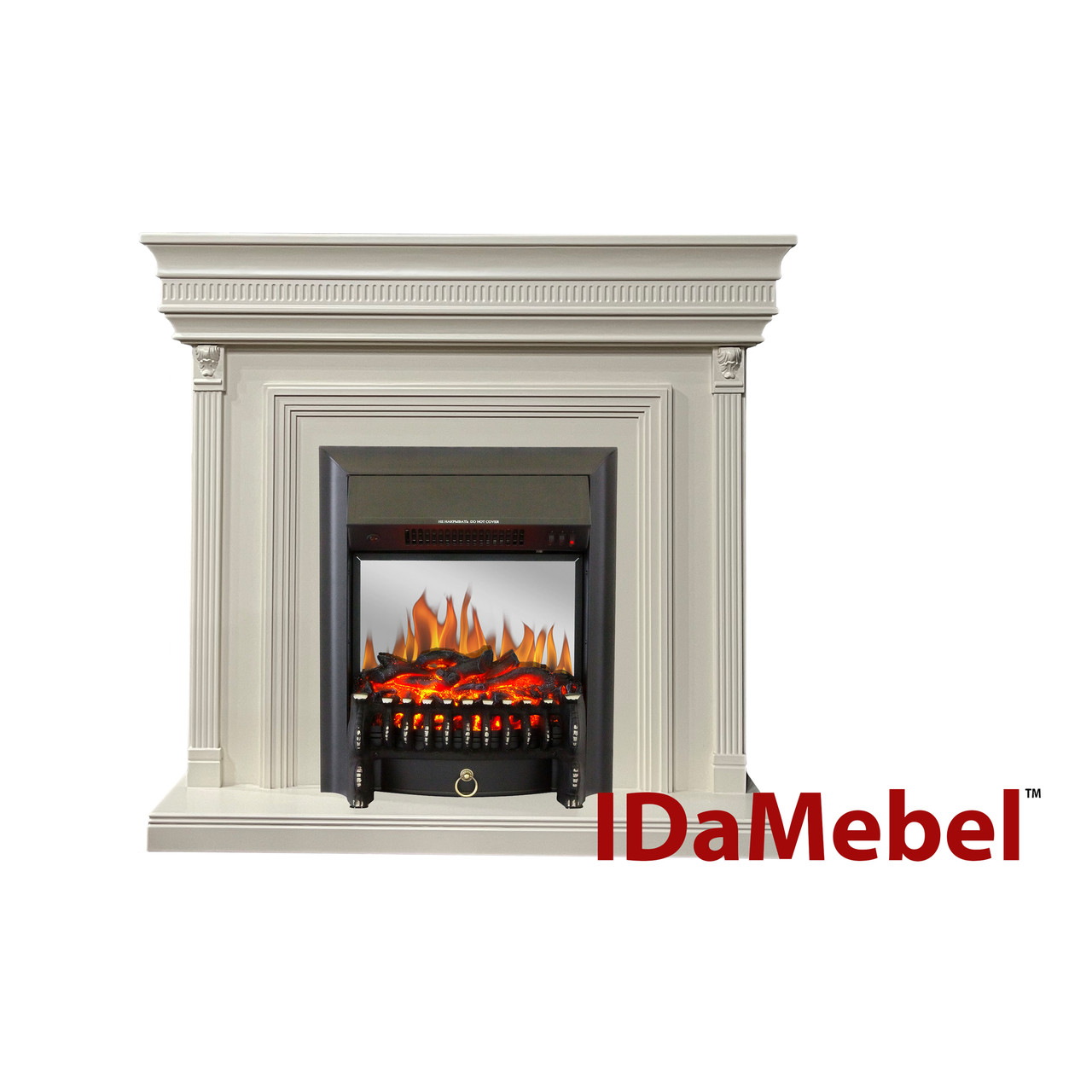 Камінокомплект IDaMebel Beethoven білий Fobos Black