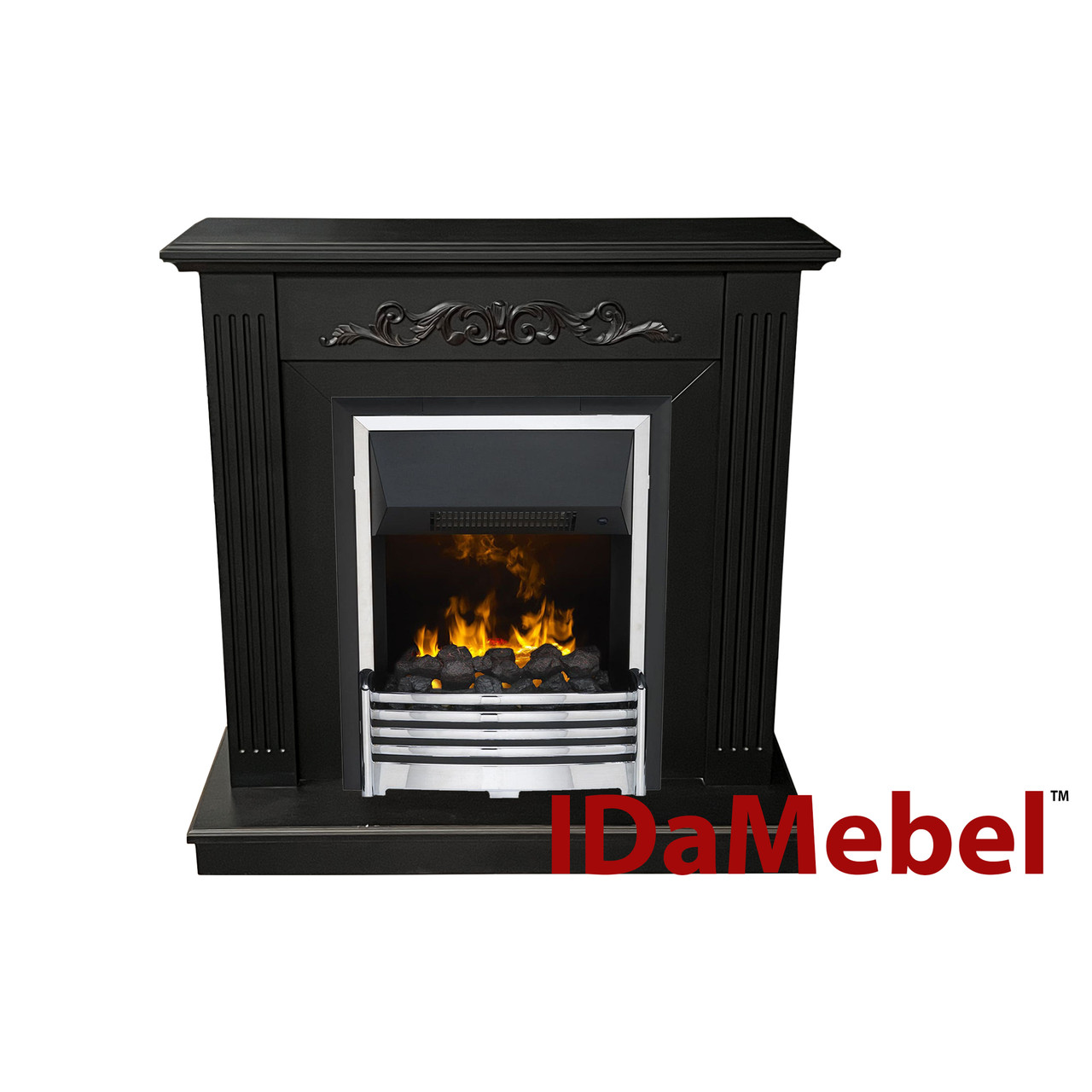 Камінокомплект IDaMebel Elaine темний шоколад Flagstaff