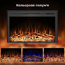 Електрокамін з обігрівом Royal Goodfire Lite 26 (EF26B), з дровами, кольорове полумʼя, фото 4