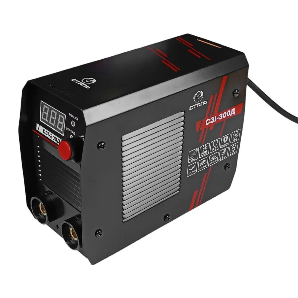 Зварювальний інвертор Сталь СЗІ-300Д 4.8 кВт 20-300А, фото 1