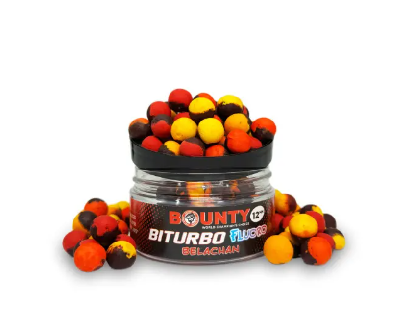 Преміум насадка бойл BOUNTY FLUORO BITURBO BELACHAN 12мм (ферментована креветка),25FB077, фото 1