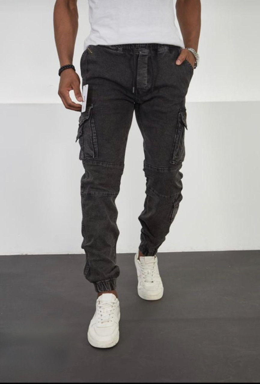 Джинси чоловічі карго на манжеті REDMAN арт.1535, 40, Графіт, фото 1
