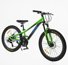 Велосипед спортивний Corso Kord на 24 дюйма, Green 71070
