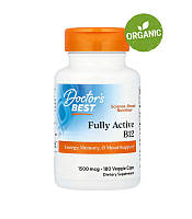 Doctor's Best, Активный витамин В12, метилкобаламин, 1500 мкг, 180 капсул