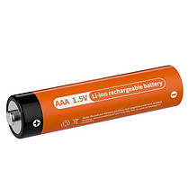 4 Акумулятора Pujimax AAA с USB Type-C 733mAh + кабель + кейс, Orange, фото 5