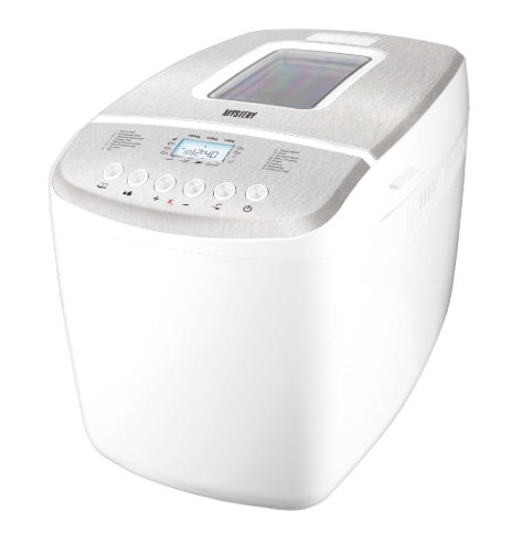 Хлібопічка MYSTERY MBM-1220 Потужність - 850 Вт, максимальна вага випічки - 1450 г, вибір розміру хліба - ні, вибір кольору