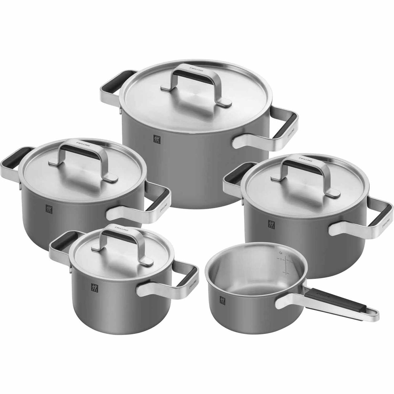 Набір каструль Zwilling J.A. Henckels Pure Grey 5 шт 1028803