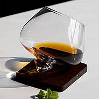 Склянка для віскі 400 мл зі скла, що обертається Прозорий