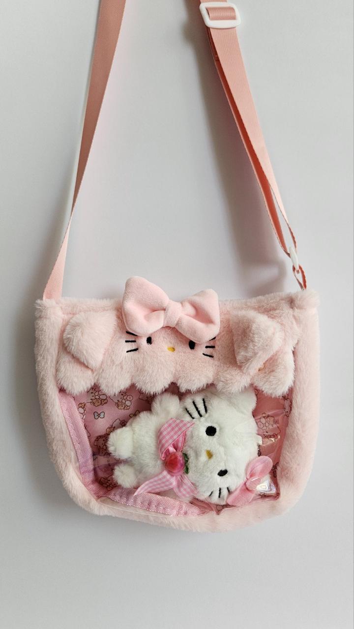 Плюшева сумочка через плечі Hello Kitty