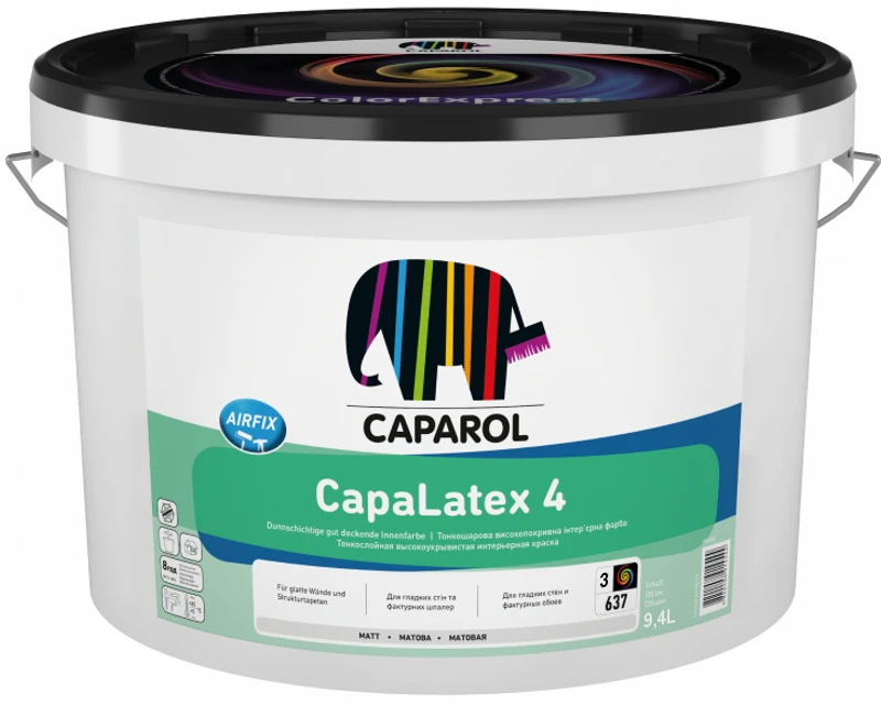 Фарба інтер'єрна латексна матова Caparol "CapaLatex 4" База 1, 10 л.