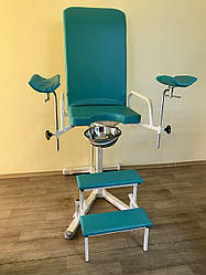Крісло гінекологічне оглядове "Грація" АТОН КГ-03 (бірюзовий шкірзам)