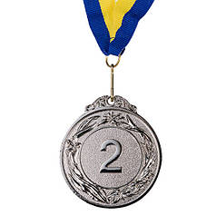 Медаль нагородна срібло 6см 2 місце