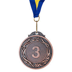 Медаль нагородна бронза 6см 3 місце
