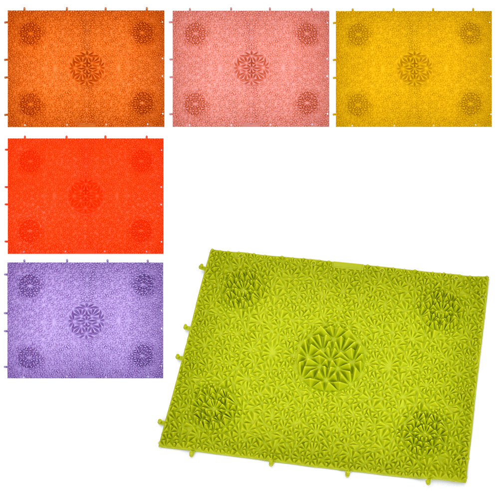 Коврик пазл ортопедичний масажний Gemini YG-4604 розмір секції 41 х 31 см, фото 1