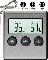 Цифровий кухонний термометр з таймером і виносним щупом 4 в 1EStyle