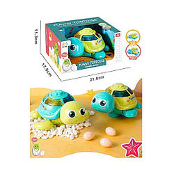 0622 Черепаха 2 кольори, світло, звук, у коробці