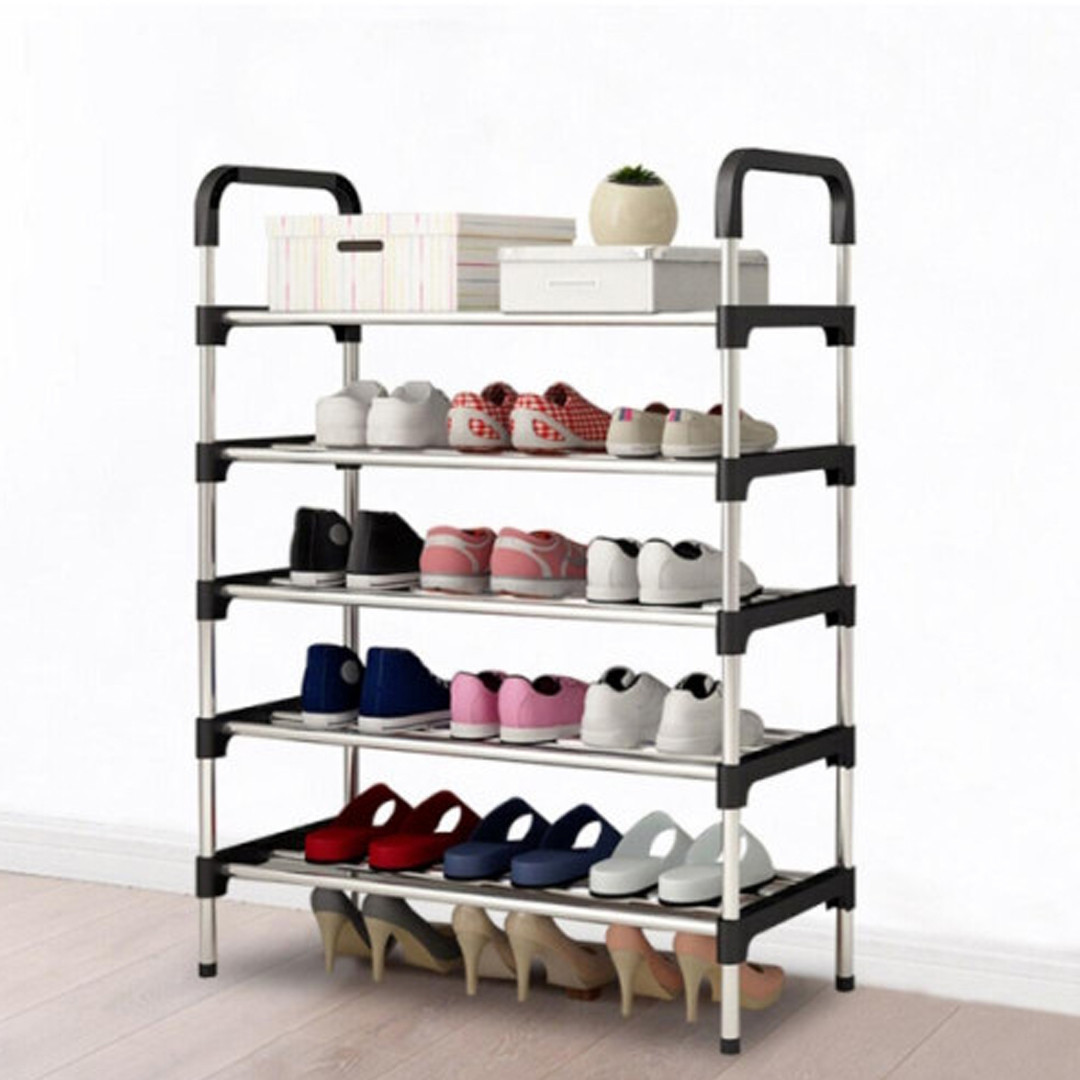 Полиця для зберігання взуття на 5 полиць Shoe Rack | 94x26x56, фото 1
