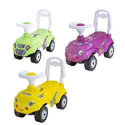157 Машина Каталка Мікрокар Оріон рожевий, салатовий