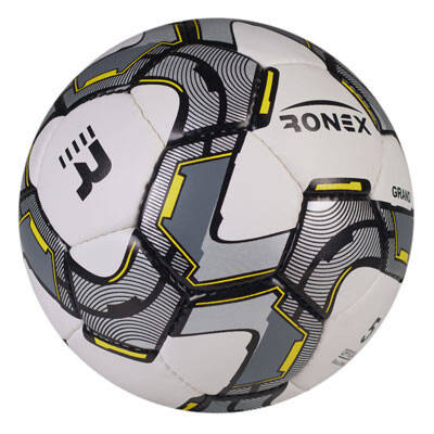 М'яч футбольний сірий Ronex Grand, фото 3