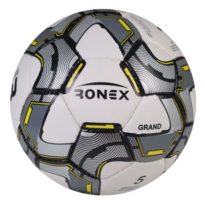 М'яч футбольний сірий Ronex Grand