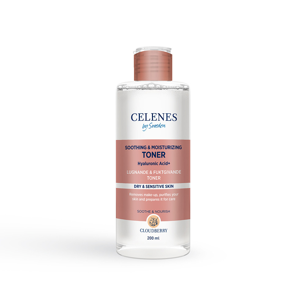 Celenes Заспокоючий тонік з морошкою для сухої та чутливої шкіри , 200 мл, фото 1
