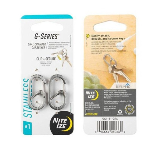 Карабін Nite Ize - G-Series 1 - 2 Pack - Stainless Steel