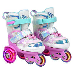 0327 Ролики Glory XS (27-30) Колеса світяться