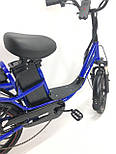 Eлектровеловипед MINAKO PRO 20" (600W 60V 21Ah) Cиній NEW, фото 7