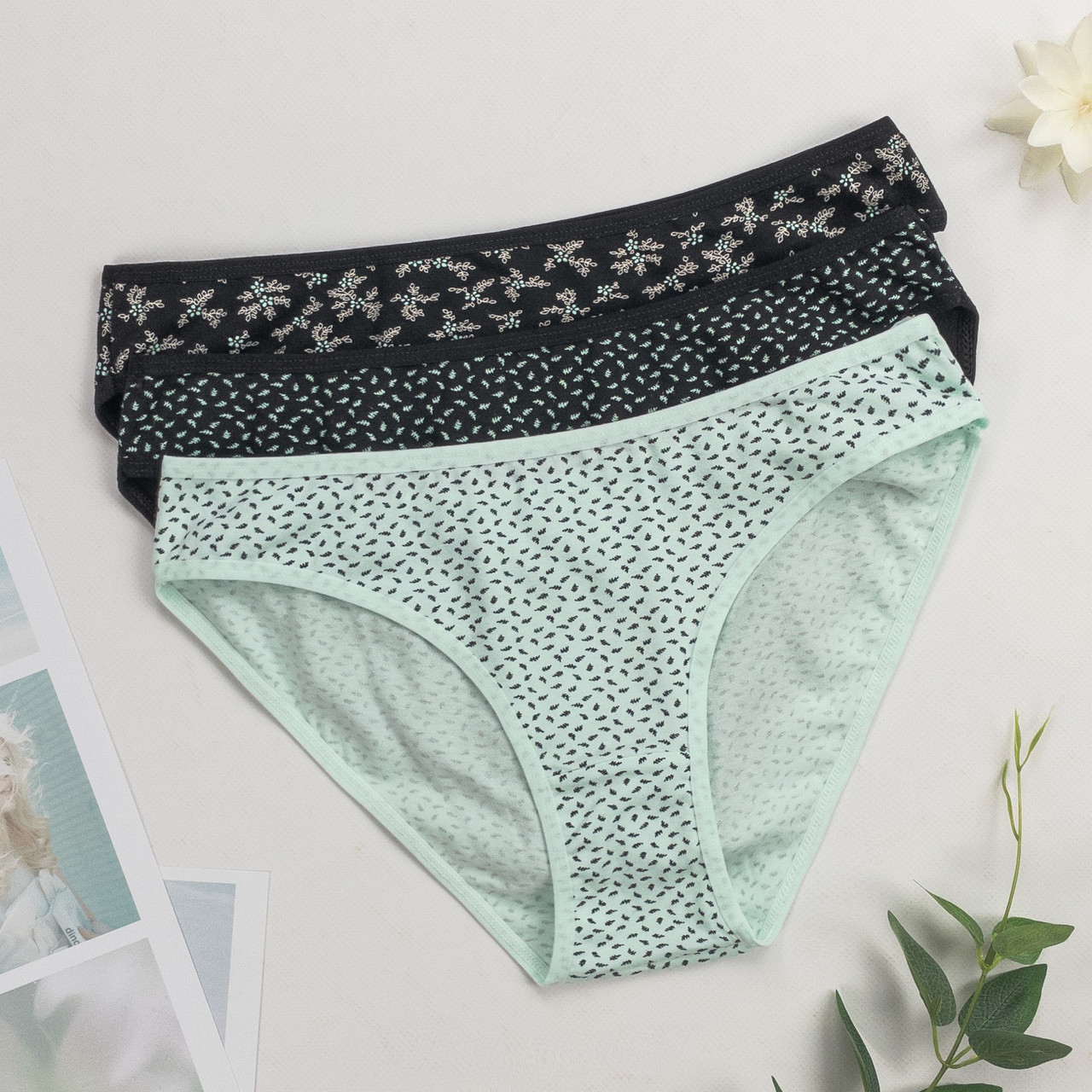 Трусики жіночі сліпи Dominant Туреччина трійки S, M, L | 3 шт.