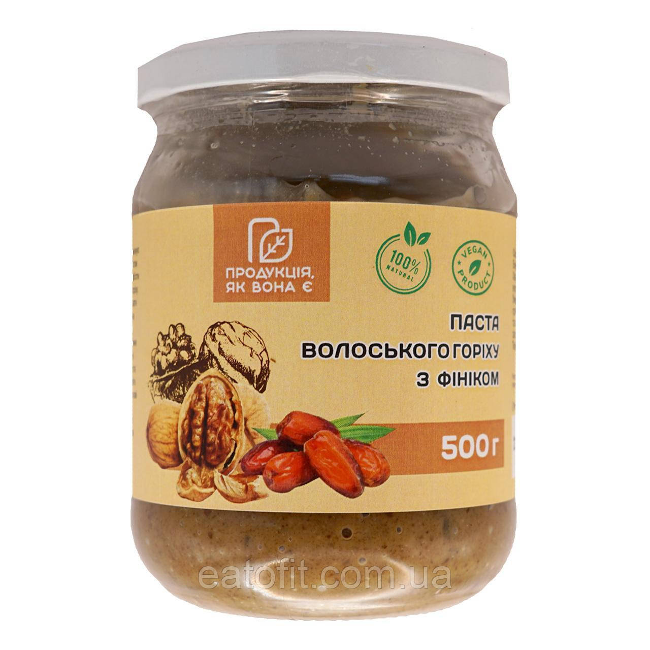 Паста Волоського горіху з фініком, 500г