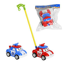 198-20 Каталка 2 кольори, на палиці, з пискавкою, у пакеті