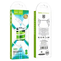 Кабель Hoco X83, USB-Lighting, 2,4A/1 м, BOX білий