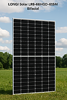 Монокристаллическая солнечная панель Longi LR8-66HGD-615M bifacial (двухсторонняя)