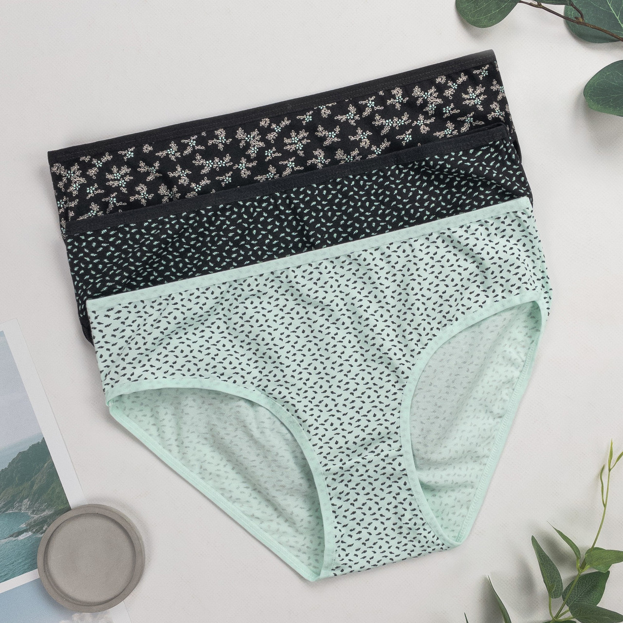 Трусики жіночі бріфи Dominant Туреччина трійки XL, 2XL, 3XL | 3 шт.