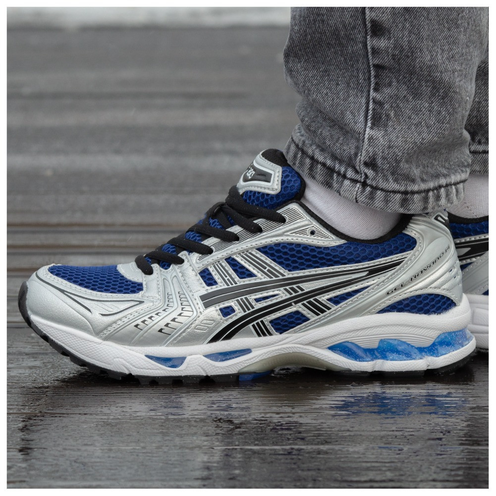 Чоловічі / жіночі кросівки Asics Gel-Kayano 14 Silver Blue, сріблясті кросівки асікс гель каяно 14