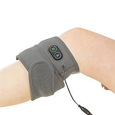Зігрівальний масажер для суглобів Calm heat Massaging Flex Wrap 636571 магнітний, Сірий (ЖЯ), фото 3