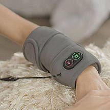 Зігрівальний масажер для суглобів Calm heat Massaging Flex Wrap 636571 магнітний, Сірий (ЖЯ), фото 6