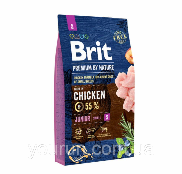 Brit Premium Dog Junior S для цуценят і молодих собак маленьких порід 8кг